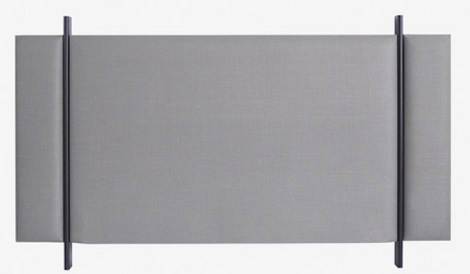 Vispring hoofdbord Gate, boxspring bed,180,195,212,220,240,260,280 cm. breed designer Staffan Tollgard